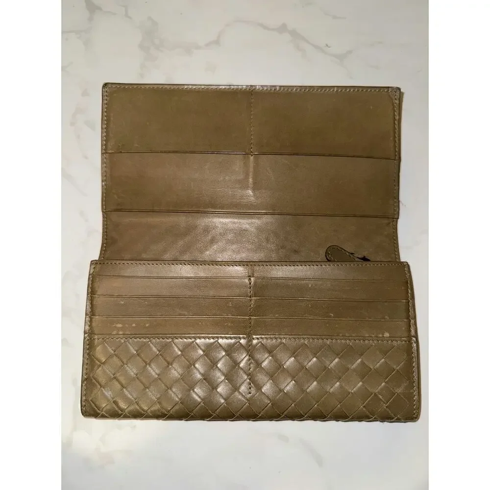 Bottega Veneta Intrecciato Long Wallet - Good Condition